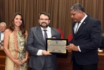 Entrega de título de Cidadão Piracicabano  ao doutor Luiz Baldini Neto