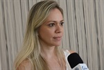 Enfermeira Karina Correa Contiero acompanhou o parlamentar na visita