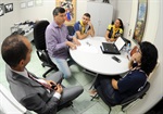Pedro Kawai reuniu-se na tarde desta quarta-feira (27), com membros do Clube de Desbravadores e Aventureiros, da igreja Adventista