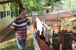 Reservatório de água na EM Laura Kiehl ainda não foi concluído