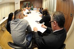 Reunião contou com a presença de Gilmar Rotta, merendeiros, dirigentes sindicais e secretários municipais