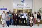Tozão entregou Título de Líder Comunitário a Antonio Brione Neto nesta terça-feira