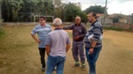 Assessoria do vereador e técnicos da Prefeitura estiveram no local