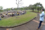 Caminhada para prevenção do suicídio arregimenta 500 alunos da Etec