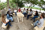 Bate-papo reuniu moradores do Tanquã, a vereadora Nancy Thame e estudantes da Esalq-USP