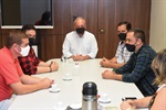 Visita teve início na sala da presidência