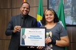 Emanuelly Paiva Generoso, a Manu, conquistou a medalha de ouro no Campeonato Brasileiro de jiu-jitsu