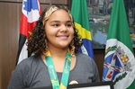 Emanuelly Paiva Generoso, a Manu, conquistou a medalha de ouro no Campeonato Brasileiro de jiu-jitsu