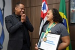 Emanuelly Paiva Generoso, a Manu, conquistou a medalha de ouro no Campeonato Brasileiro de jiu-jitsu