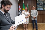 Leitura foi feita pelo cerimonialista Hugo Pereira Salgado, do Departamento de Comunicação Social