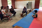 Vereador Anilton Rissatto em visita ao espaço do PDB, no Engenho Central