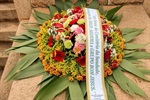 Durante o evento, os presentes depositaram coroas de flores nos túmulos dos Voluntários de 1932 (Revolução Constitucionalista) e do presidente Prudente de Moraes.