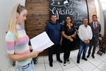 Camila Pimenta fez a leitura do requerimento de congratulações