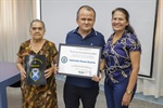 Josilvado acompanhado de sua mãe, Maria Mercedes Mota de Sousa, e de sua irmã, Josemary Sousa Duarte