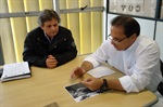 Moschini em reunião com o secretário Jenival Dias Sampaio em 27 de agosto