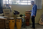 Vereador Gustavo Pompeo, em visita à instituição Apae