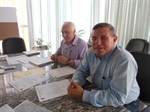 Pedro Cruz durante reunião com Secretário Rogério Vidal