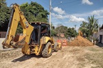 Obras nas ruas Rosa Francelina de Abreu e Jovino carlos tiveram início na semana passada