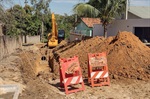 Obras nas ruas Rosa Francelina de Abreu e Jovino carlos tiveram início na semana passada
