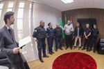 Entrega do Voto de Congratulações proposto por meio do requerimento 476/23 foi entregue nesta sexta (16), na Sala da Presidência da Câmara 