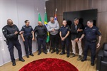 Entrega do Voto de Congratulações proposto por meio do requerimento 476/23 foi entregue nesta sexta (16), na Sala da Presidência da Câmara 