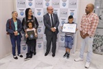 Homenageada esteve na Casa acompanhada de familiares