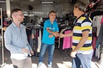 O vereador com o secretário na avenida Luiz Ralf Benatti