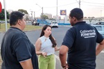 Vereador e secretária acompanham situação do trânsito na região Leste