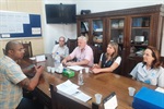 Reunião do vereador Cássio Fala Pira com represenantes da Santa Casa