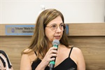 Diretora da escola, Adriana Cristina Peixe Frias, vice-diretora, Patrícia Cavazani Furlan, e coordenadoras Selma Bugno Foltran e Alessandra Grechi Lopes receberam a homenagem