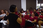 Marilda Soares, doutora em história social, destacou a construção do conhecimento e a desconstrução do racismo