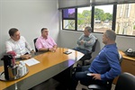 Vereador Josef Borges com representantes do Semae, Semozel e Mirante