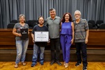 Entrega de voto de congratulações para a Rádio Piracicaba