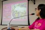 Patricia Angeli da Silva Pigati em discurso na Tribuna Popular da 11ª Reunião Ordinária, na noite desta quinta-feira (13)
