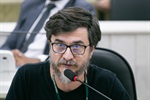 João Scarpa, do mandato coletivo A Cidade é Sua, representando a vereadora Silvia Morales (PV)