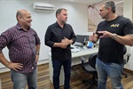 Da esquerda para a direita: Paulo Sérgio, Luciano Rodovaldo Celêncio e Renan Paes