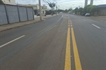 Avenida recebeu novas pinturas horizontais para a organização e segurança no tráfego