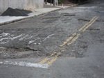 Situação do asfalto na rua Itaim