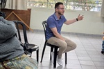 O vereador Gustavo Pompeo, que preside o Fórum Permanente de Saúde Integral e Bem Estar Social, participou do encontro e compartilhou relatos pessoais.
