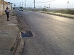 Trecho da rua Antônio Franco de Lima depois da operação tapa-buracos