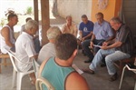 Moradores recebem Gilmar Rotta, Arthur Ribeiro e José de Araújo
