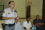 Marcelo Fernandes, da Polícia Militar, defendeu proximidade da população com autoridades