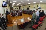 Cerimônia lotou o salão nobre da Câmara na noite desta quarta-feira