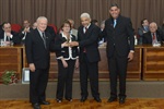 Desembargador Newton de Oliveira Neves e contabilista André Roberto Messias foram homenageados