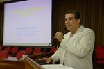 Vereador Paiva abrindo as palestras