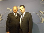 Pastor Luizinho e o deputado federal Bruno Covas