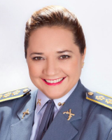 Coronel Adriana na cerimônia de diplomação dos vereadores, em 15.dez.2016
