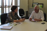 Nancy Thame e Rogério Vidal discutiram questões ambientais do município 