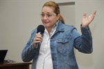 Coronel Adriana, anfitriã do programa Conheça o Legislativo, que aconteceu na manhã desta quarta-feira (19).