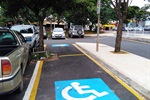 Semuttran fez a reserva e a sinalização de vagas para pessoas com deficiência em estacionamento em frente ao Semae